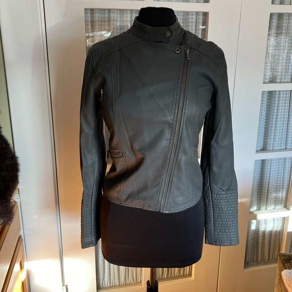 Anthropologie Faux Leather Jacket - Picture 12 of 13
